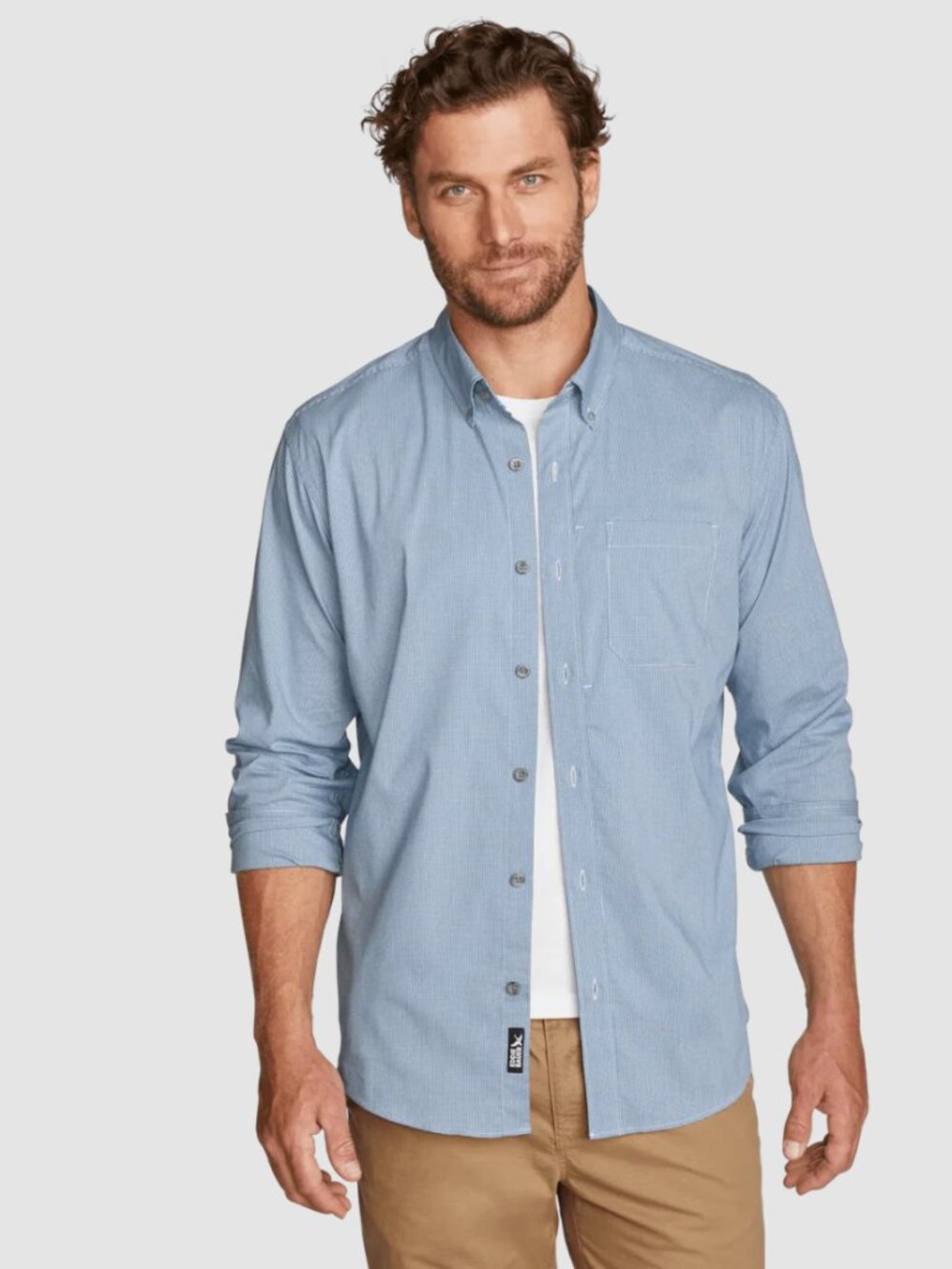 NWT Eddie Bauer Wrinkle Free Sport Button down TM